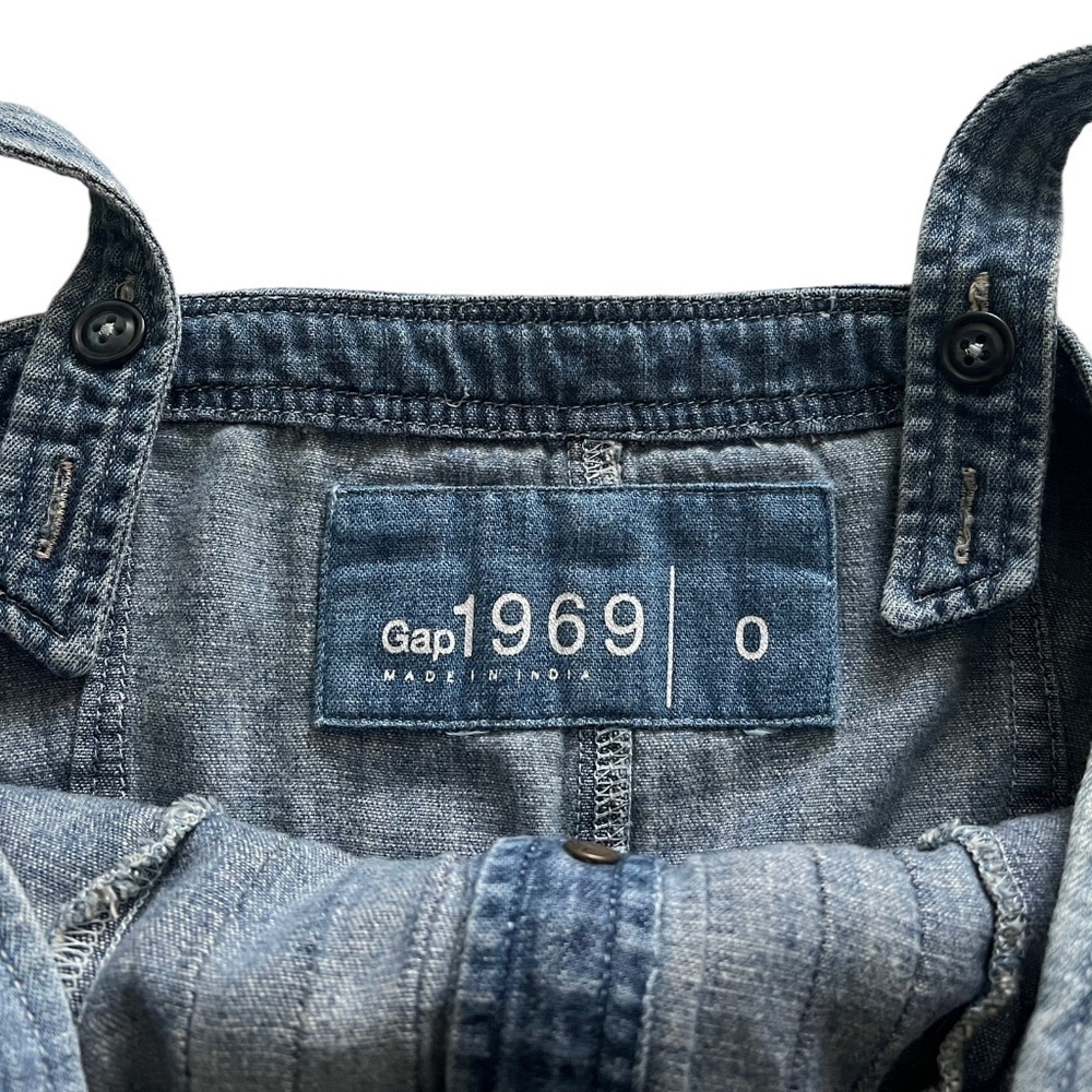 Gap Women's Denim A-Line Mini Dress Size 0 - Picture 4 of 9